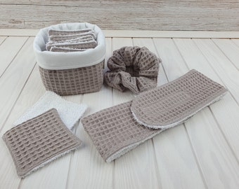 Cosmetic Pads Utensilo Srunchies Cosmetic Headband Set Taupe