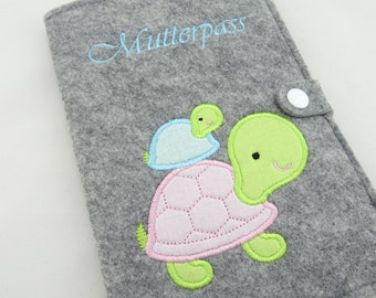 Mother's passport cover turtle