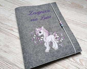 Zeugnismappe Einhorn Splash