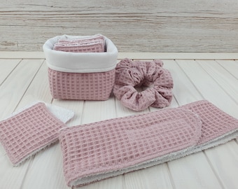 Cosmetic Pads Utensilo Srunchies Cosmetic Headband Set Old Pink