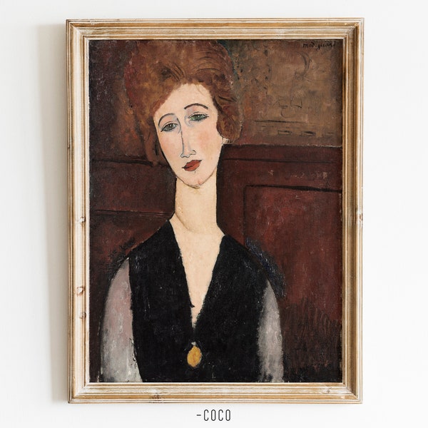 Portrait of a woman Oil Painting Wall Art vintage digital wall art woman portrait oil painting portrait vintage portrait old fine art print