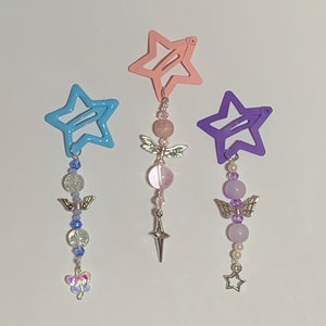 Star Beaded Hair Clips