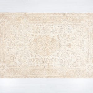 6x8 Vintage Rug, Faded Turkish Rug, Oushak Rug, Distressed Rug, Living Room Rug, Anatolian Rug, Antique Rug, Handmade Rug, Low Pile Rug, 439