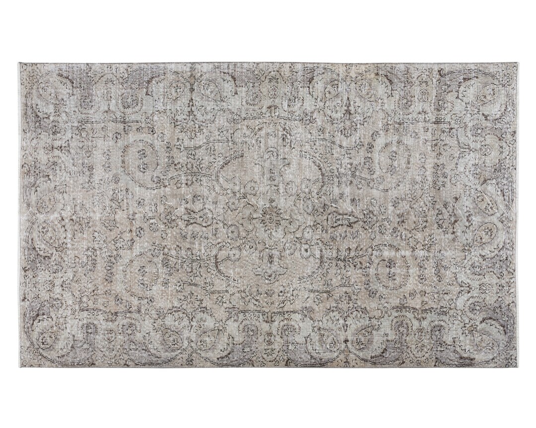 5x8 Vintage Rug Farmhouse Decor Silver Gray Carpet 5x8 Etsy
