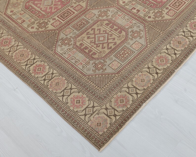 5x7 Vintage Turkish Antique Rug | Traditional Anatolian Rug | Unique ...