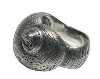 Muschelring, Silber, Handarbeit, individuell, Ring, Silberring