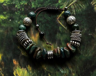 Women’s bracelet: “Earthy Green”