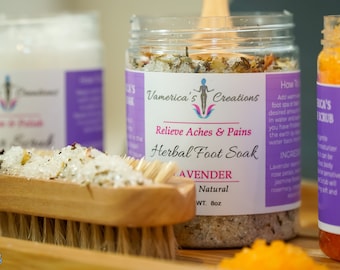 Remojo de pies con hierbas | Baño de pies / Desintoxicación de pies | Regalos para ella