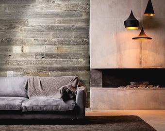 BarnWood Wall Planks - DIY Barn Wood Reclaimed Wall Paneling - Simple Peel and Stick -  20 Sq Ft.