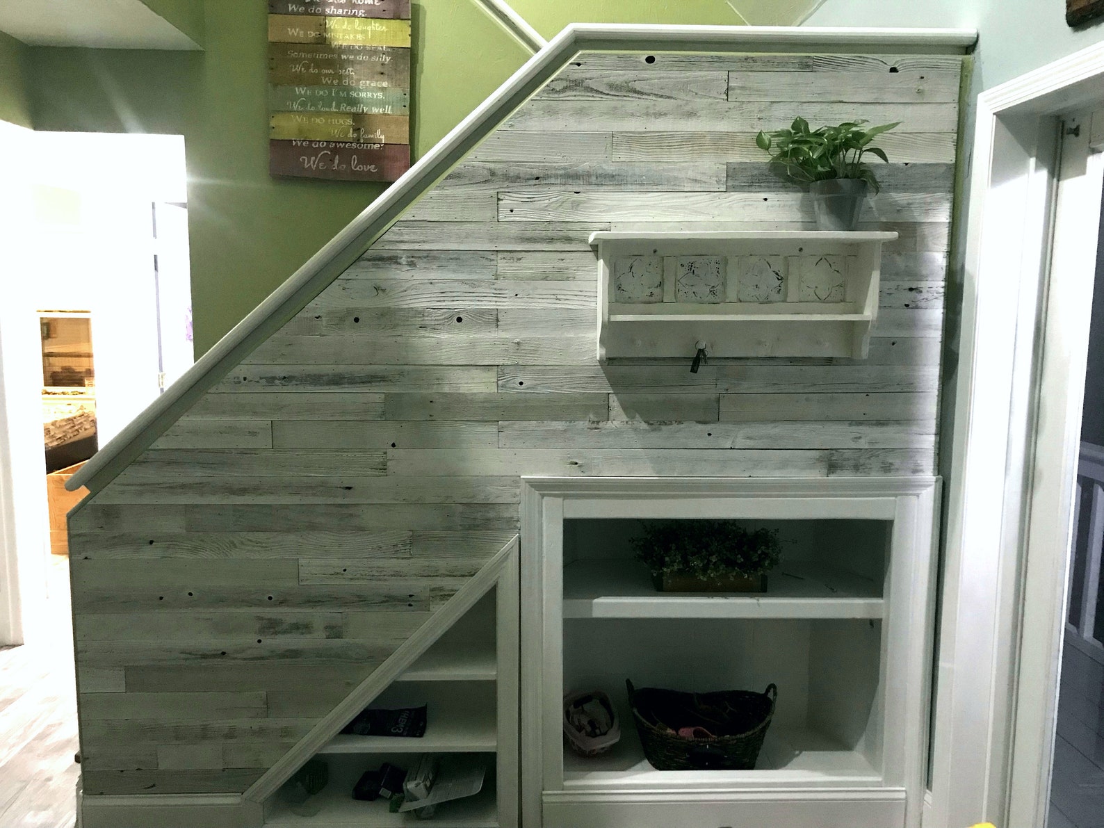 Whitewash Barn Wood Reclaimed Wall Planks Simple Peel & Etsy