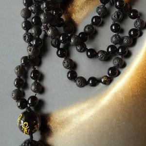Black Buddha (small) Lava & Obsidian