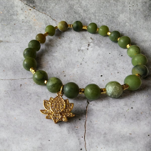 Jade Lotus Armband