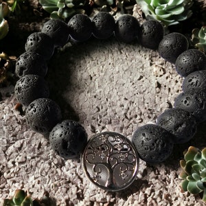 Lava Tree Armband, Lavasteine