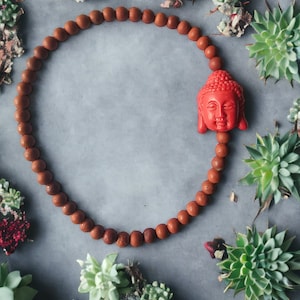 Red Buddha Armband aus Jaspis