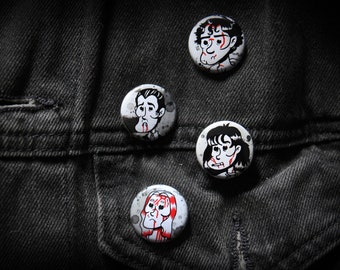 Horror Badges (Set of 4)