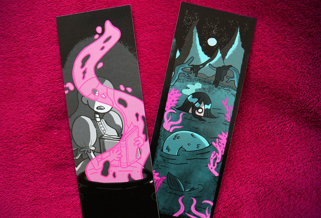 Creepy Bookmarks - Set of 2 Bookmarks! (52mm X 148mm) - Etsy
