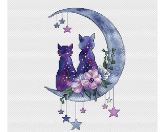 Moohue Needlework Counted Cross Stitch Supplies Animals Tiger and Little  Cats Handmade Embroidery Patterns Art Painting Kits for Adults : :  Home