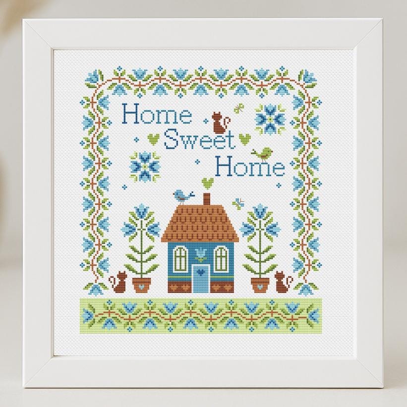 手刺繍 - 「Home Sweet Home」22 CM Home Sweet Home