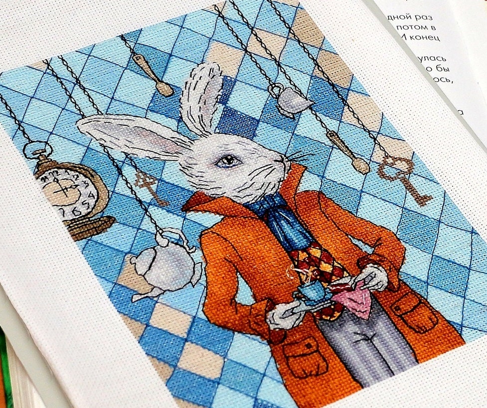 Alice in Wonderland Cross Stitch Book