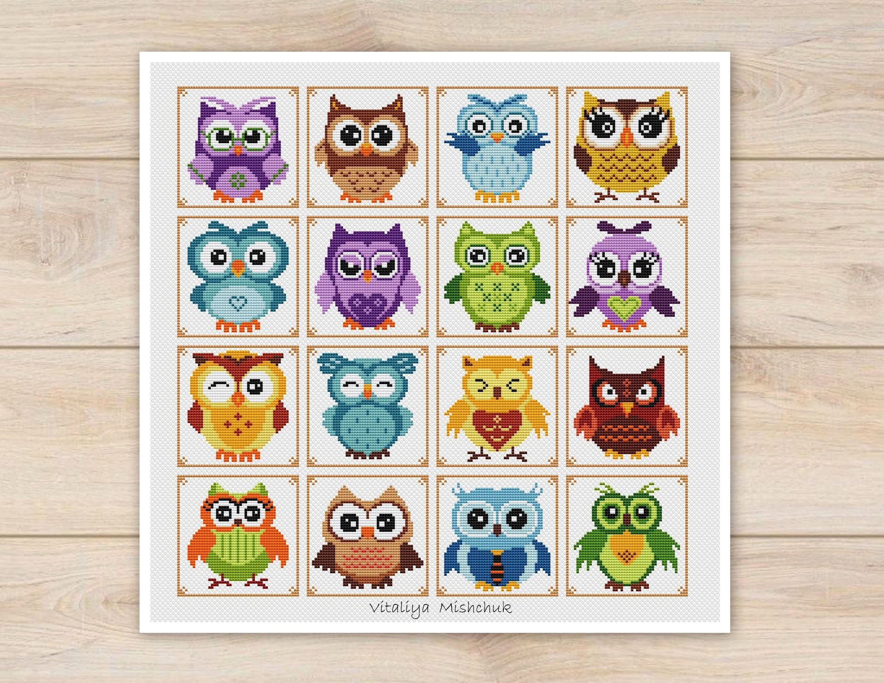 Kid Stitch' Cross Stitch Kit ~ Owl EASY FOR KIDS & BEGINNERS #021-1757