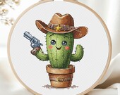 Kaktus Kreuzstich Muster Cowboy Wilder Westen Kaktus Hut Pflanzen S Spa  Mexikanisch fr Jungen Kinder Nadelspitze druckbare PDF-Sofort-Download -  Etsy.de