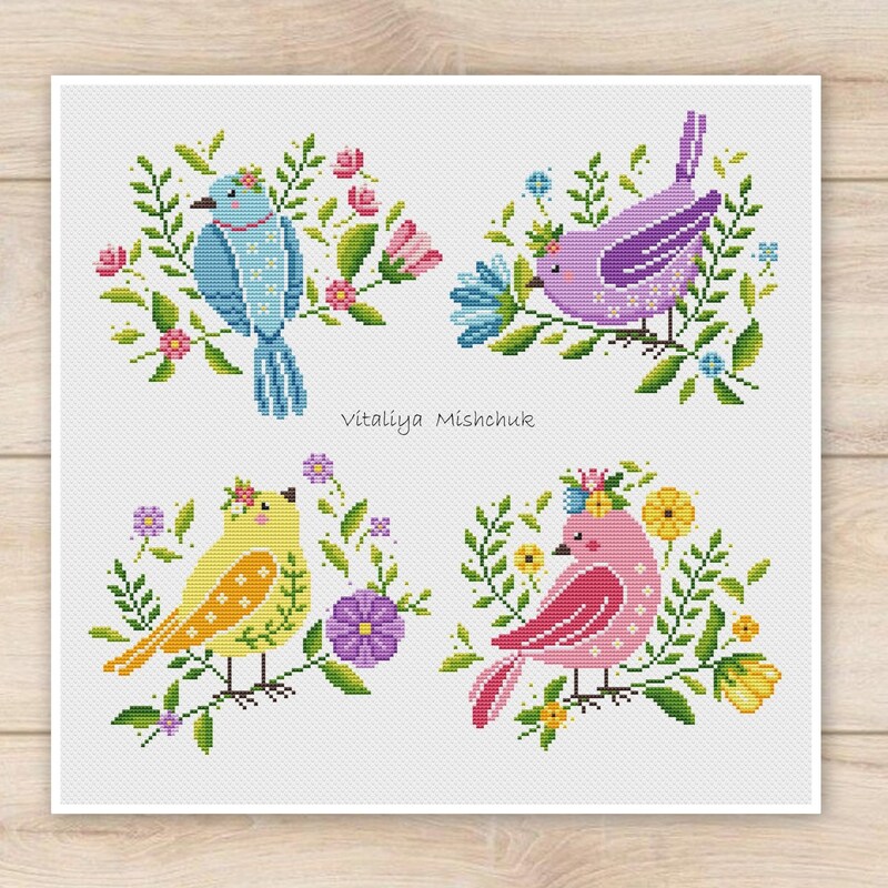 Bird Cross Stitch Pattern - Etsy