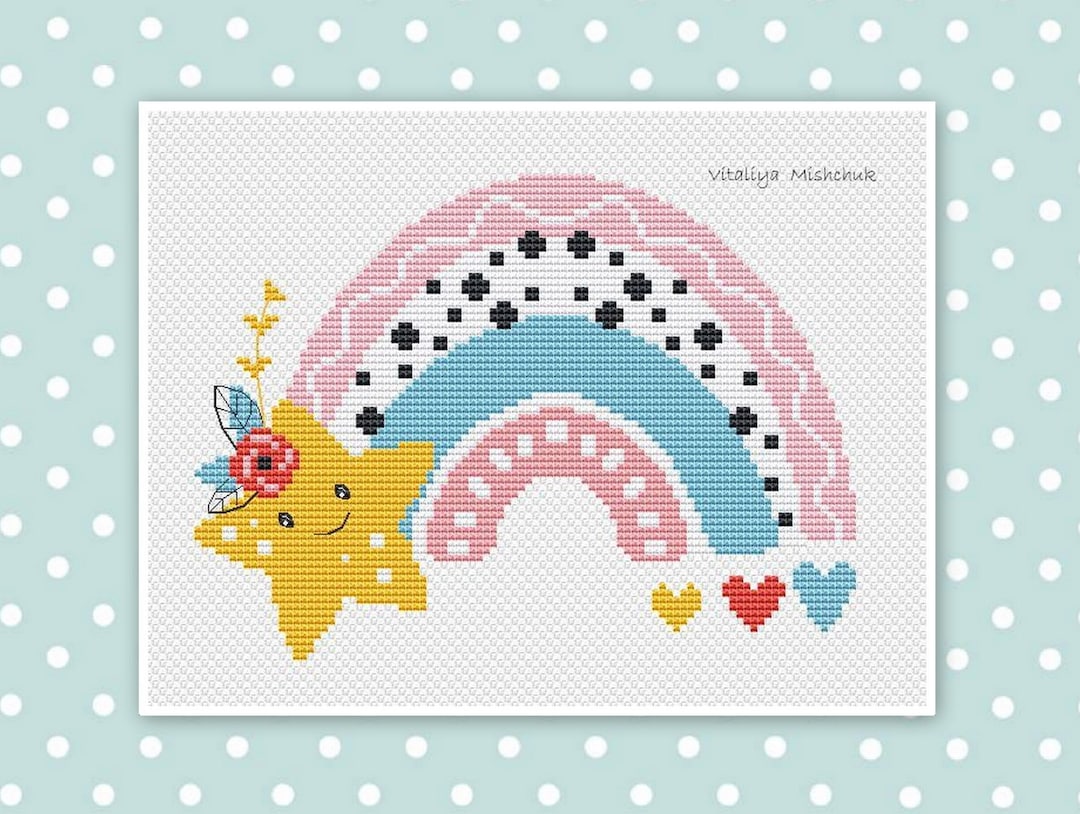 Rainbow Cross Stitch Pattern Pdf Modern for Baby Girl Kids Girl Nursery Set Easy Ster Room Simple Small Beginner Children Download - Etsy rainbow-cross-stitch-pattern-pdf-modern-for-baby-girl-kids-girl-nursery-set-easy-ster-room-simple-small-beginner-children-download-etsy