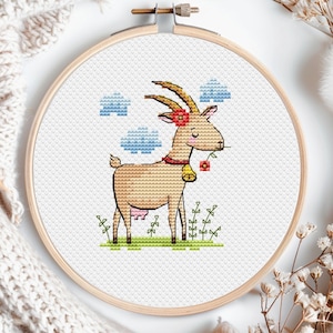 Bauernhof Tiere Kreuzstichmuster kleine Mini kleine Kinder Sommer Carden Haustiere Set Kinder Cartoon Ornament Instant PDF Download