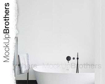 Download Bathroom Wall Mockup Bathroom Mock Up Spa Mock Up Modern Interior Mockup Shower Mockup Wall Art Mockups Minimal Bath Mockup Packaging Mockups File PSD Mockup Templates