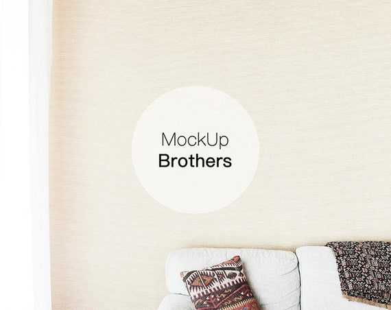 Farmhouse Room Mockup Living Room Mockups Rustic