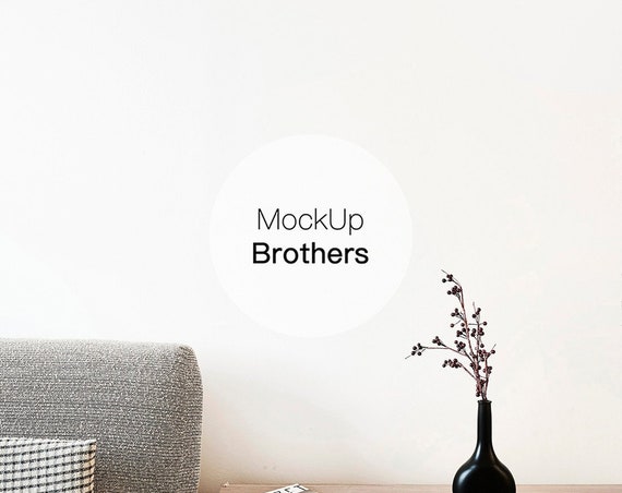 Nordic Style Mockup Scandi Interior Mock Up Blank Wall