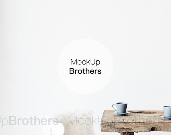 Farmhouse Mockup Dining Room Mockup White Wall Mockup Nordic