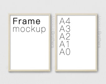 Two Wooden Frame Mockup A4 Brown Wood Double Frame Mock Up A3 Poster Frame Mockup Twin Poster Frame Mock Ups Brightwood P2a4 Billboard Bus Stop Free Mockups Download