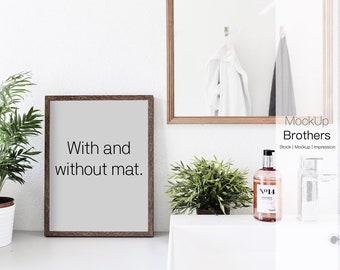 Bathroom Mockup Frame Mockup Mockup Frame Spa Mockup Instagram Mockup Background Wooden Frame Photo Frame Poster Print Mockup Free Mockups Psd