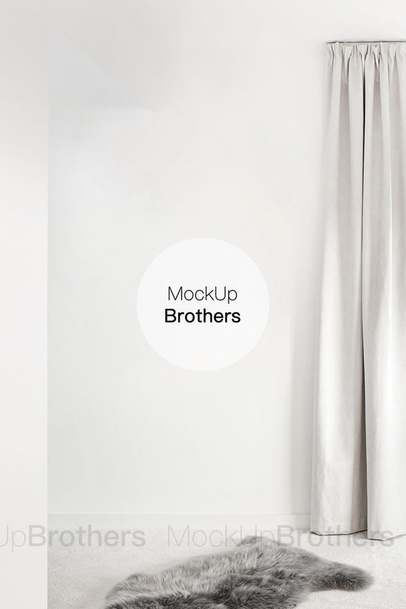 Room Mockup Nordic Bedroom Mock Up White