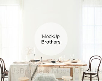 Download Dining Table Mockup Etsy