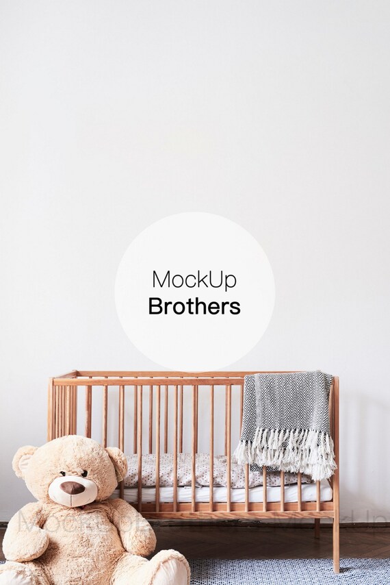 Nursery Room Mock Up Farmhouse Nursery Mockup Crib Mockup Etsy