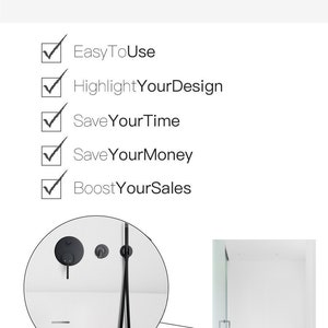 Bathroom Wall Mockup Bathroom Mock Up Spa Mock Up Modern Etsy