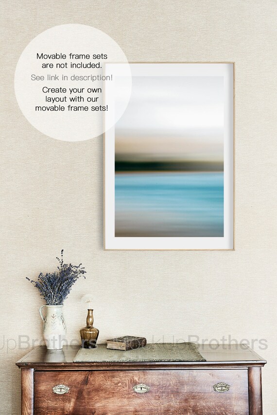 Farmhouse Living Room Wall Mockup Frameless Rustic Interior Mock Up For Prints Empty Mock Up For Fine Art Warm Tone Poster Mockup 75
