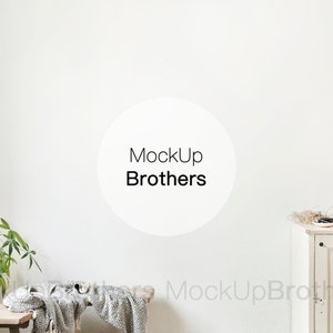 Farmhouse mockup | Rustic interior Mock up | Wall art mockup | Stock photos | For Posters and paintings | mock ups with plants 124