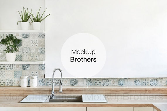 Download Kitchen Interior Mock Ups Wall Art Mockup Frame Mock Up Etsy
