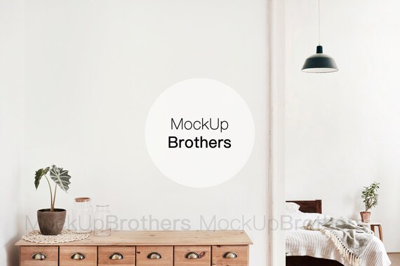 Blank Wall Mockup Empty Wall Mock Up Industrial Interior Etsy