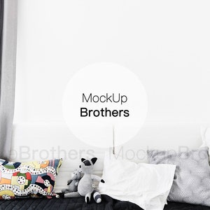 Nursery mockup, Baby room, Poster mock up, Kinds room mockup, Styled stock photo, Wall art mock ups, Skandinavian mockup, Stock interior 31