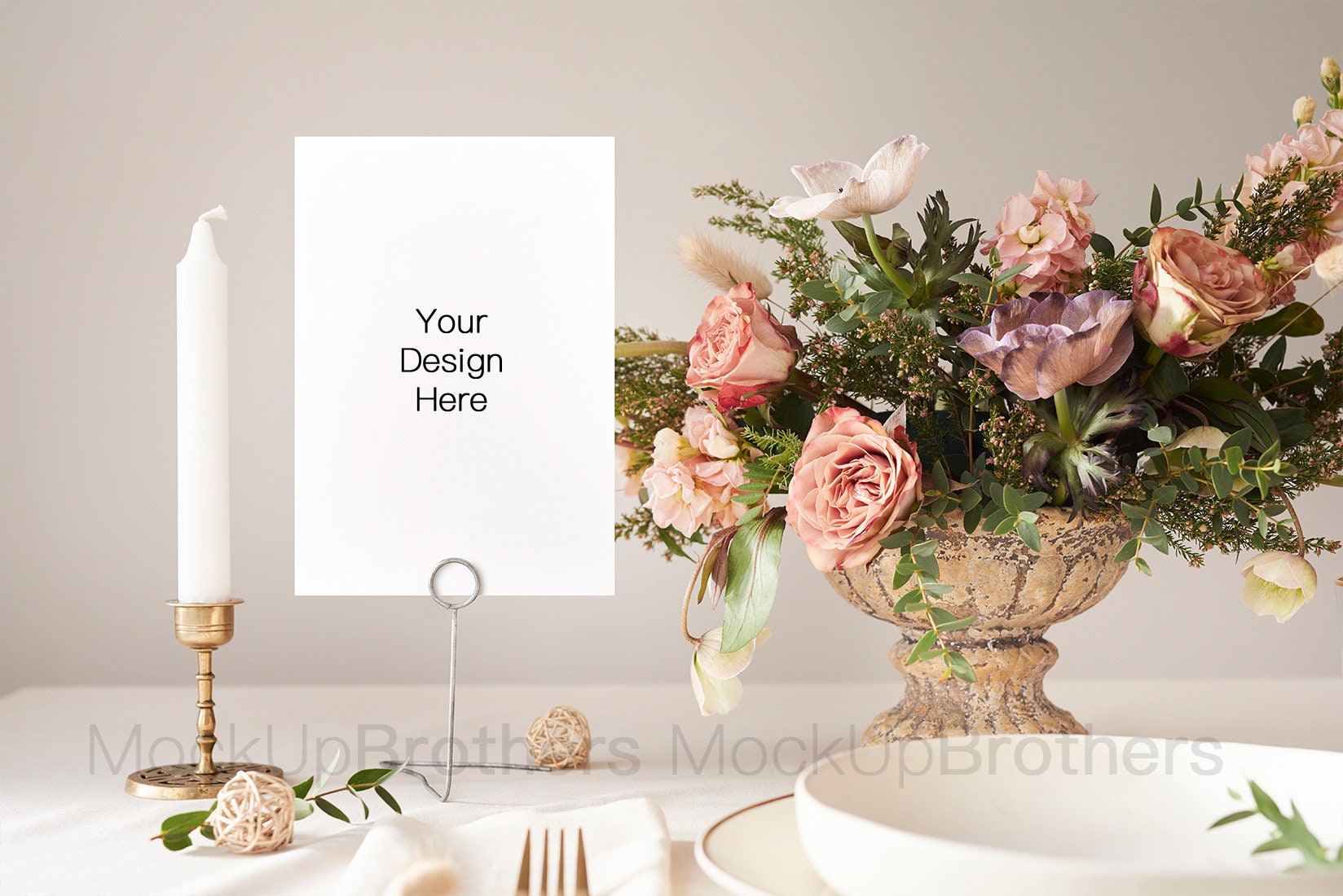 Download Wedding table number mockup Table card mockup Wedding | Etsy