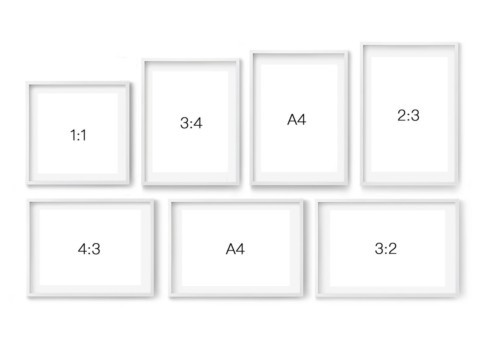 White Ikea Frame Mockups Photo Frame Mock up Poster Frame Etsy