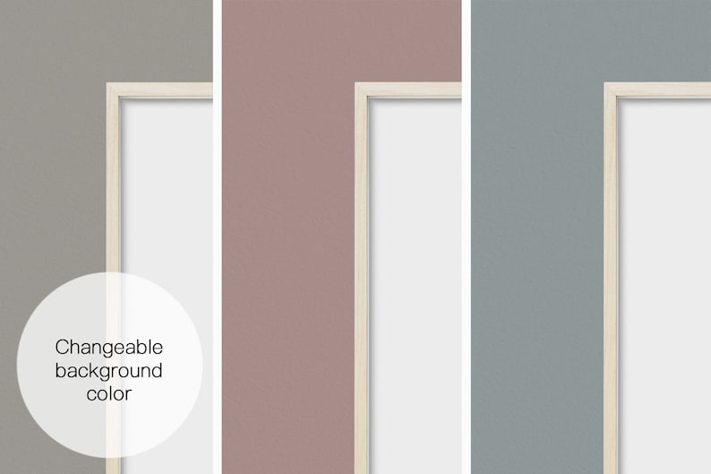 A3 poster frame mockup brightwood P2A4 A4 brown wood double frame mock up Two wooden frame mockup twin poster frame mock ups