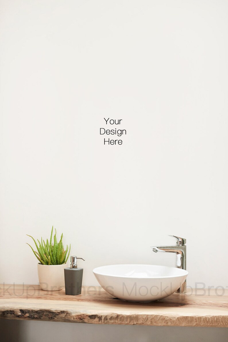 Bathroom wall mockup Frame mockup Interior mock up Room | Etsy