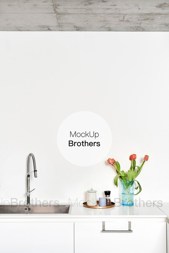 Kitchen Mockup Interior Mockups Dine Room Mock Up Blank Etsy