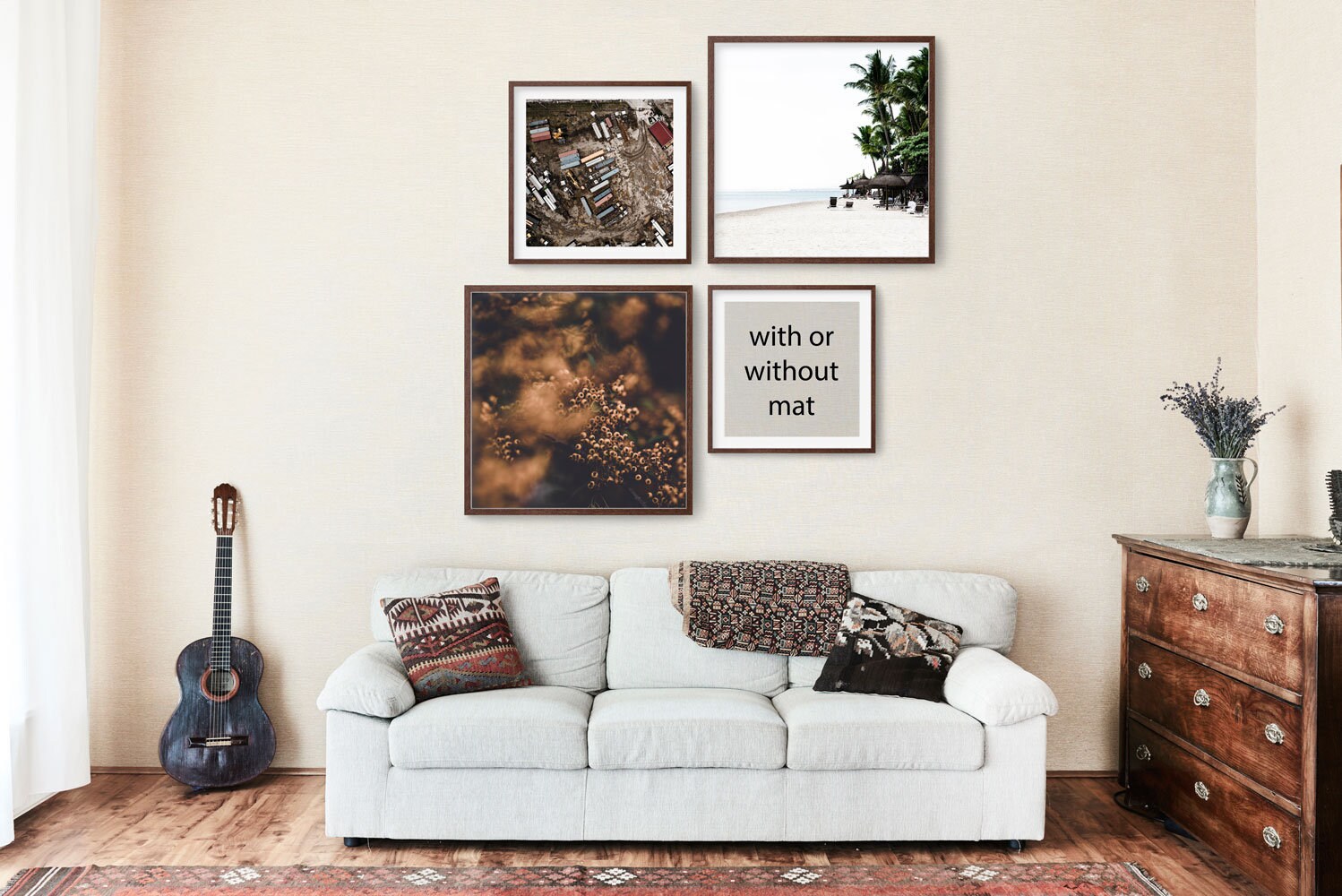 Wood Frame Mockup Set for Prints Wooden Frame Mock Ups Etsy