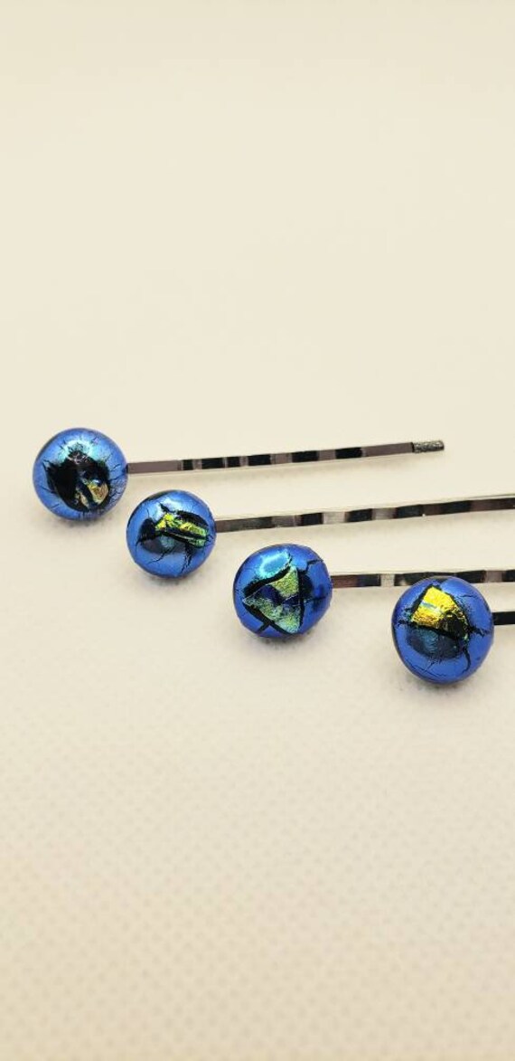 Fused Glass Bobby Pins, Hair Jewelry, Hair Accessories, Prom Hair